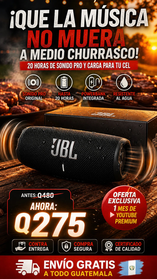 JBL Charge 5 Bocina Portátil Bluetooth con Powerbank