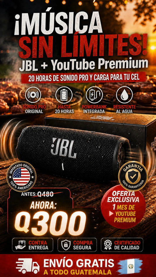 ¡JBL + YouTube Premium, la mejor combinación!